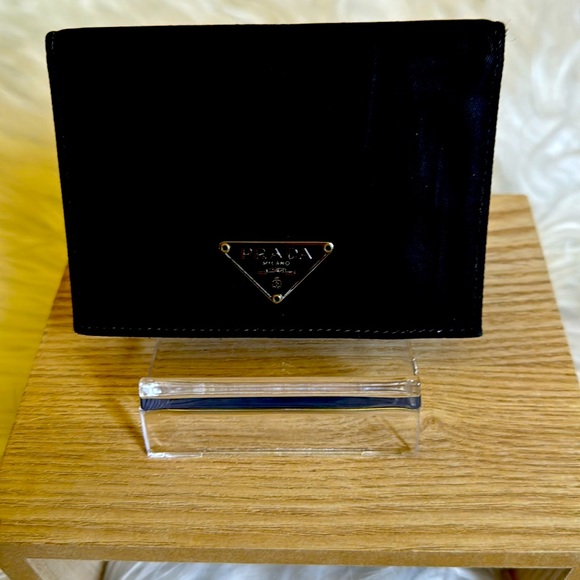 Prada Small Wallet Black Nylon With Logo! New! - Picture 1 of 10